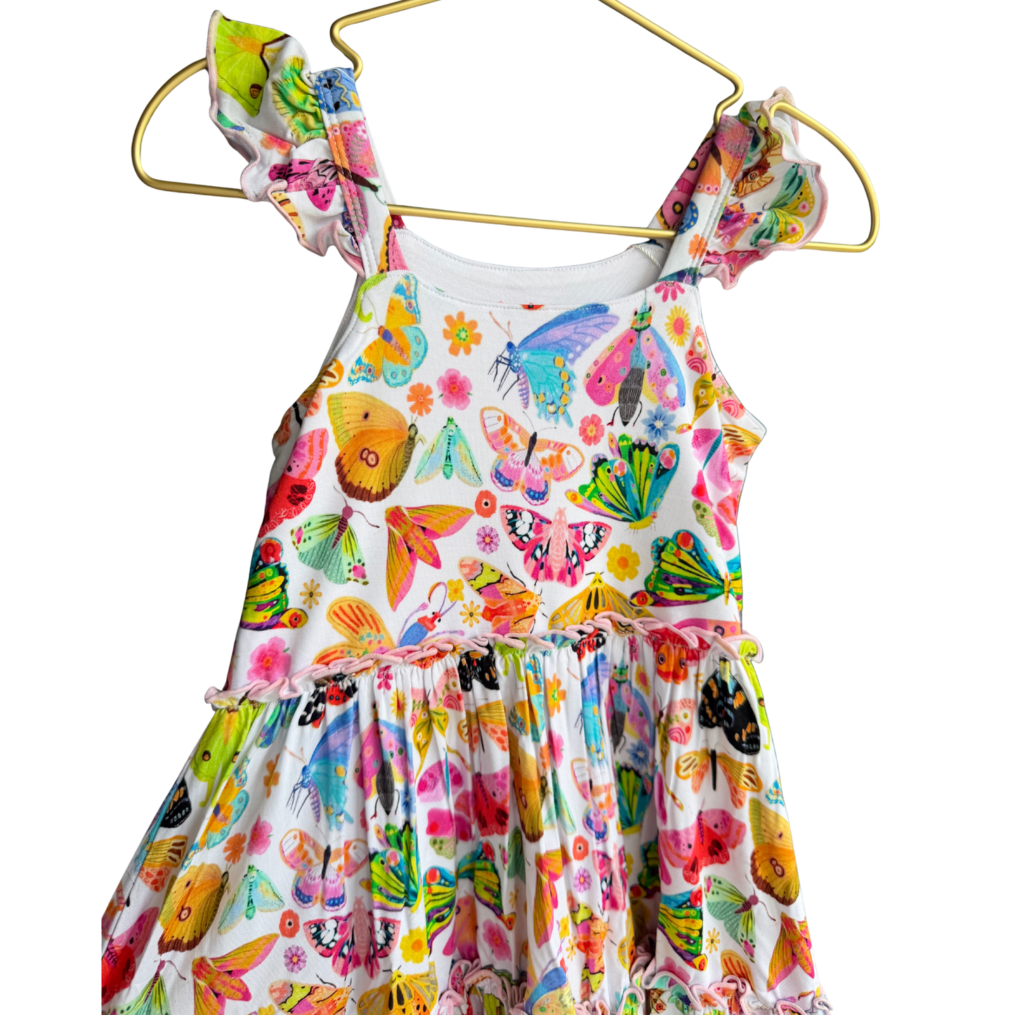 Very Pretty Butterfly Tiered Ruffle Twirl