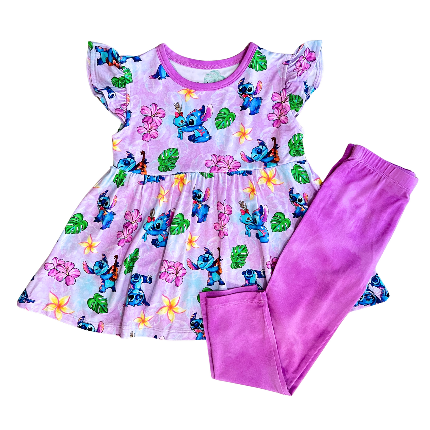 Tiki Trouble Bamboo Peplum & Leggings