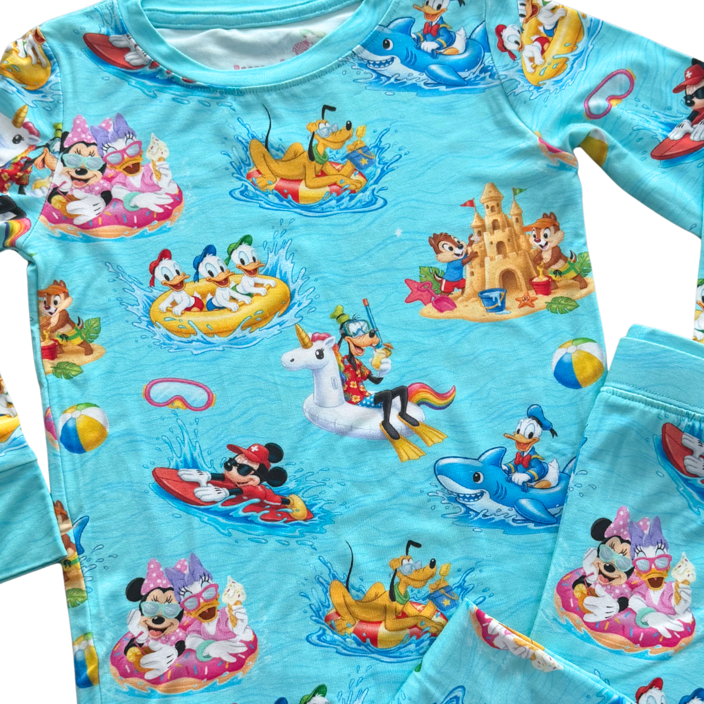 Magic Pool Party Long Sleeve Bamboo Pajama Set