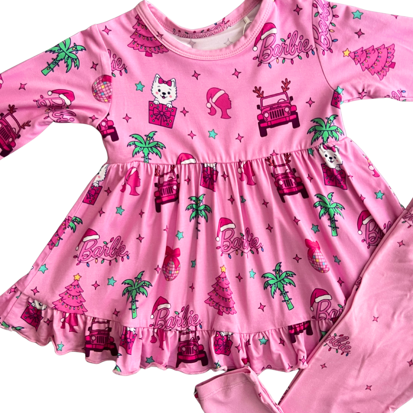 Deck the Palms Bamboo Peplum & Leggings