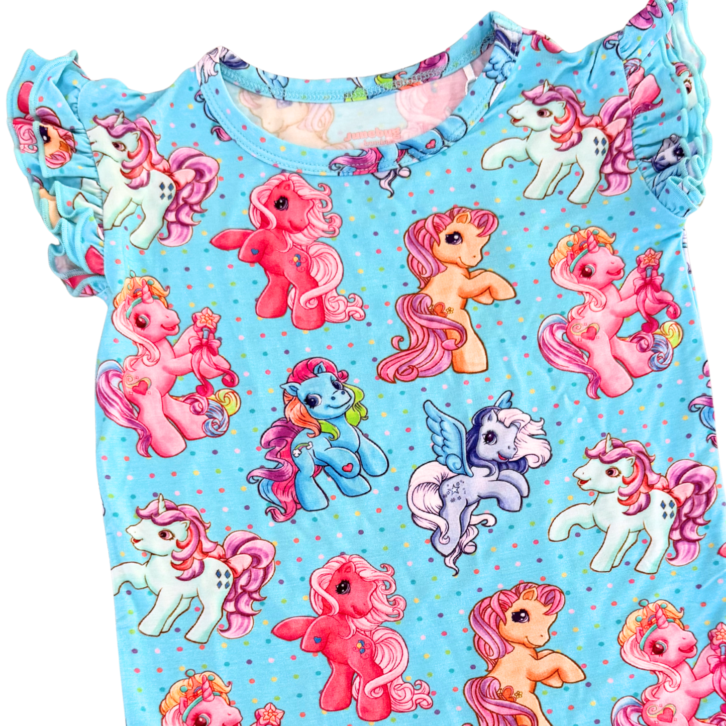 Candy Carousel Bamboo Flutter Sleeve T Shirt