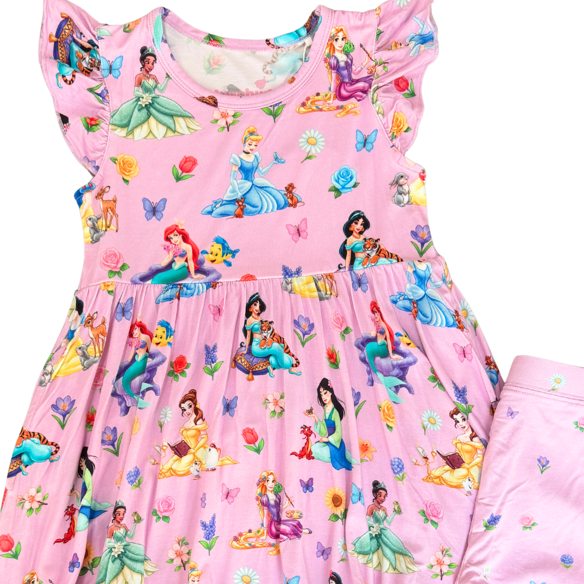 Pink Garden Princess Twirl & Shorts