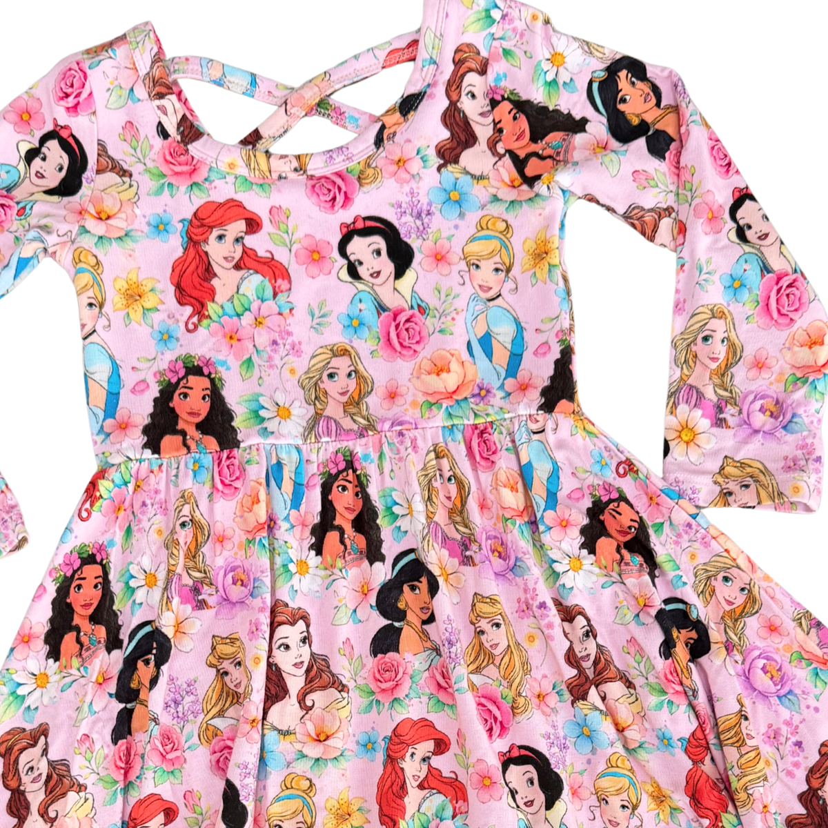 Garden of Queens Long Sleeve Twirl Dress