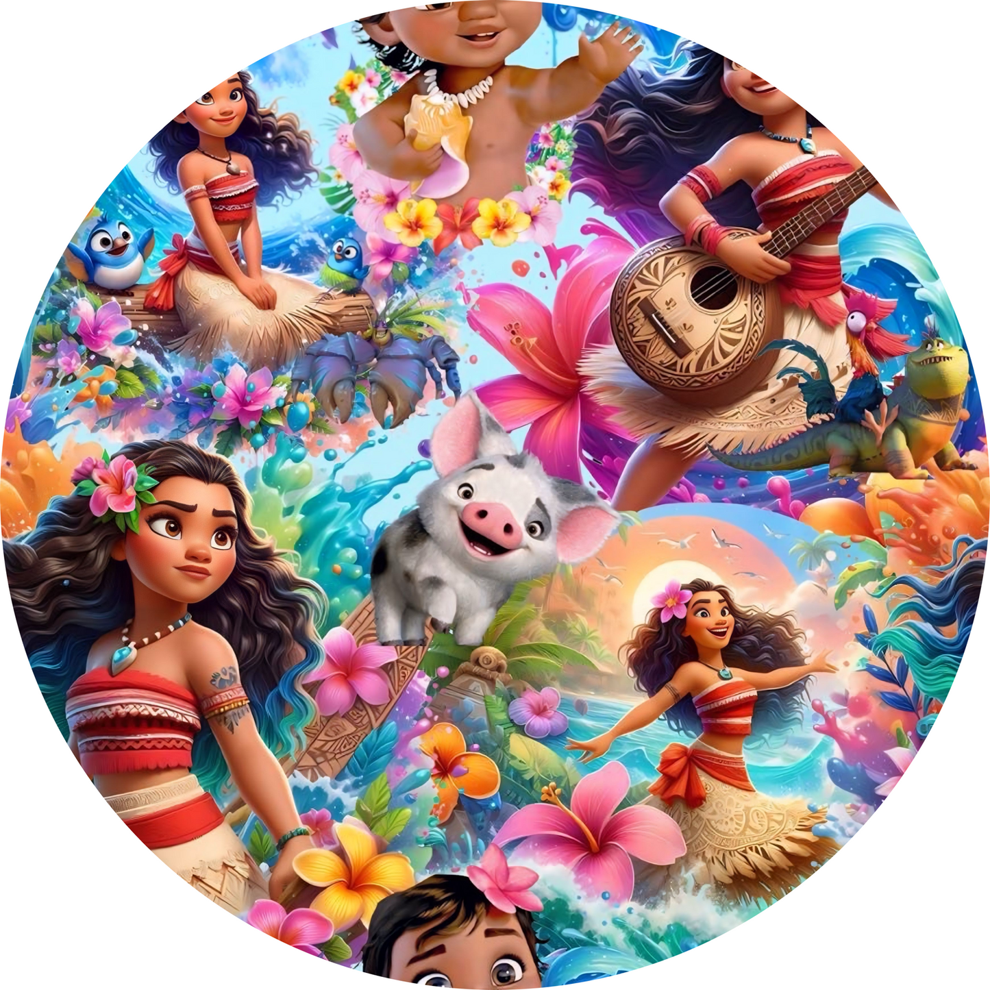 Tropical Tides Bamboo Peplum Twirl and Shorts Set