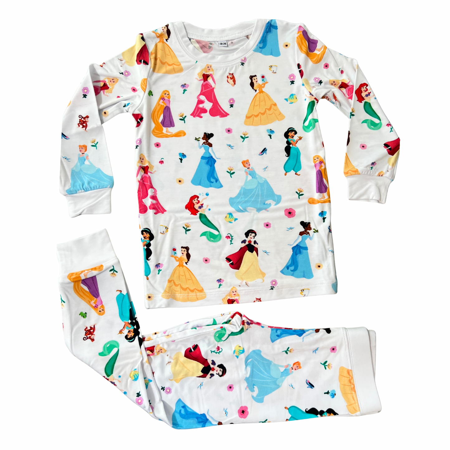 PREORDER - Royal Tea Party Long Sleeve Bamboo Pajama Set