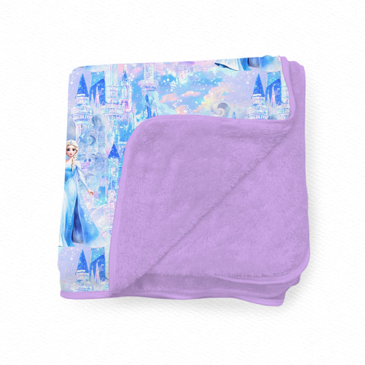 PRESALE 60 x 80 Ice Castle Queen Bamboo Plush Blanket