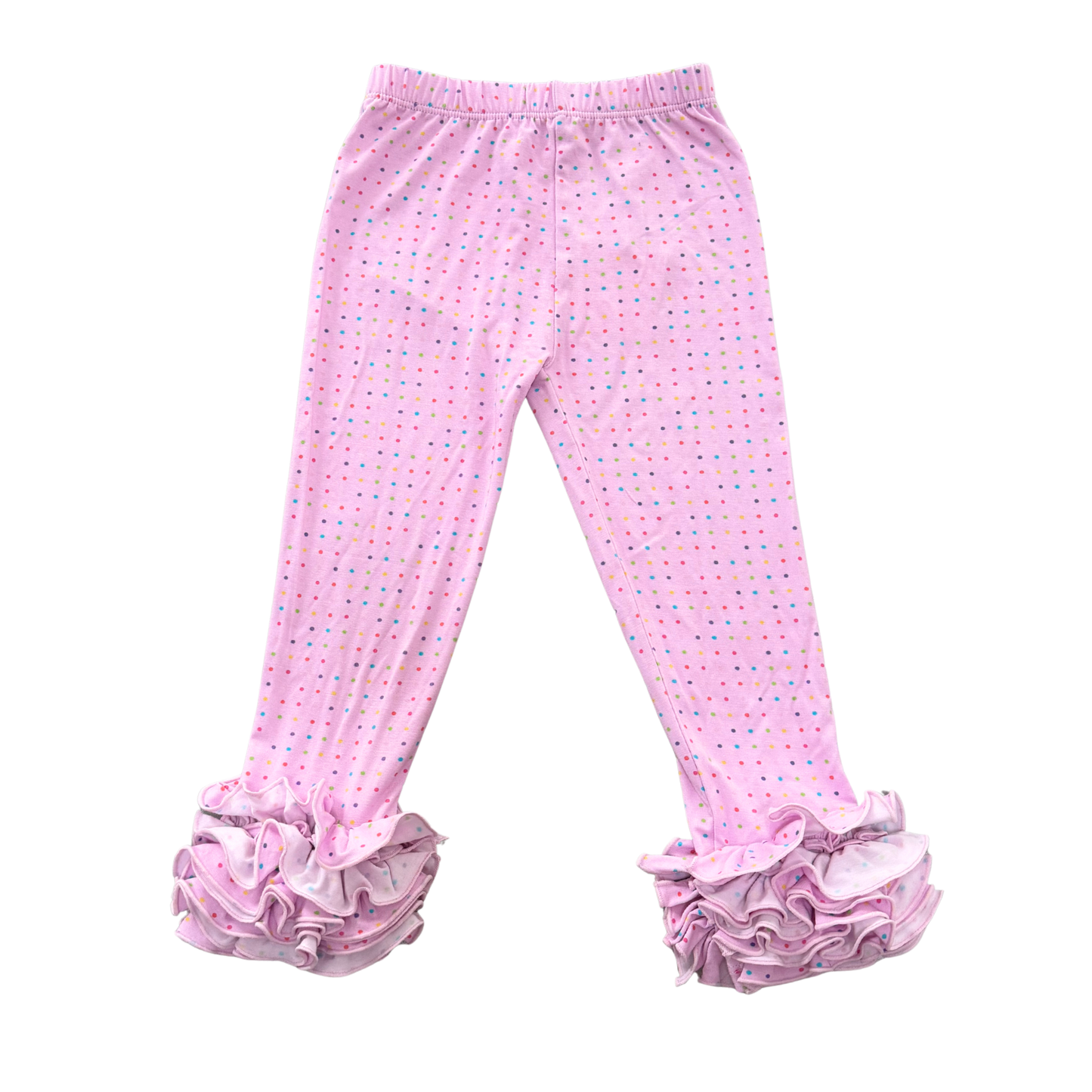 Multicolor Dot  “Frillies” Leggings