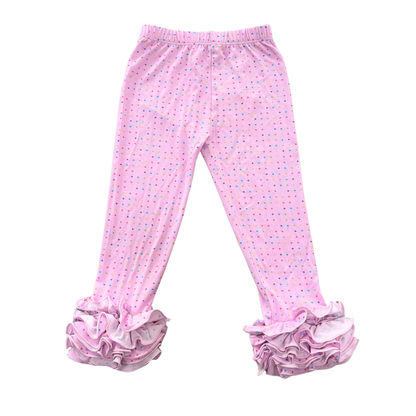 Multicolor Dot  “Frillies” Leggings