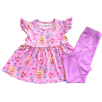 Princess Peach Peplum & Leggings