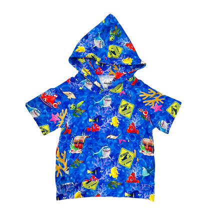 Fish are Friends Short Sleeve Bamboo Hoodie