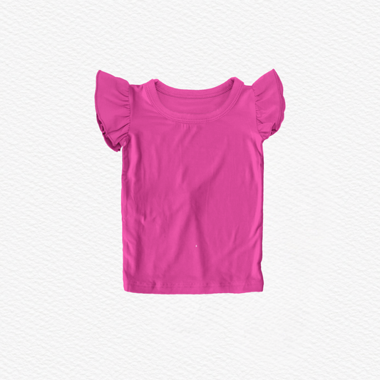 Sunset Crush Bamboo Flutter Sleeve T Shirt