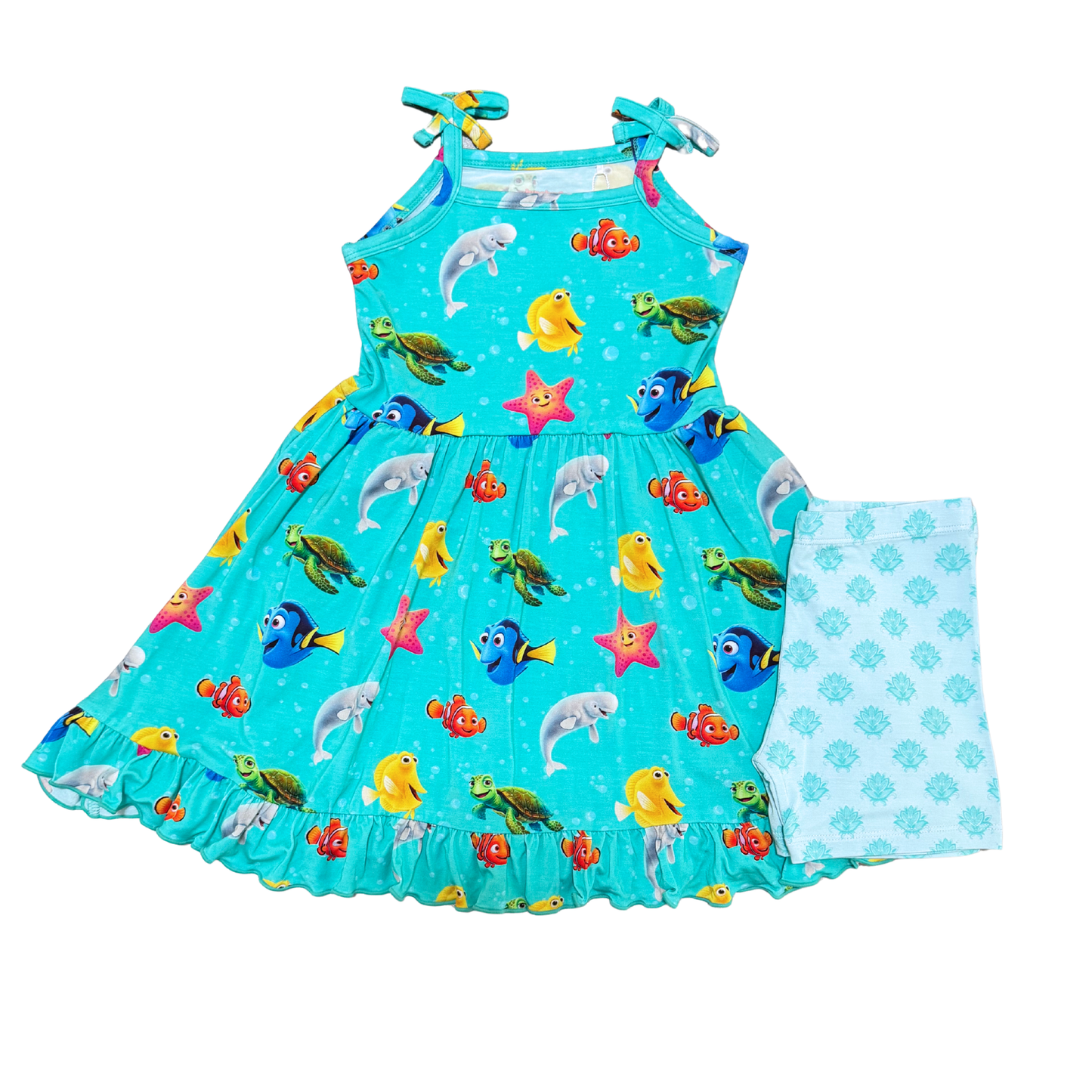 Just Keep Swimming Tie Strap Twirl