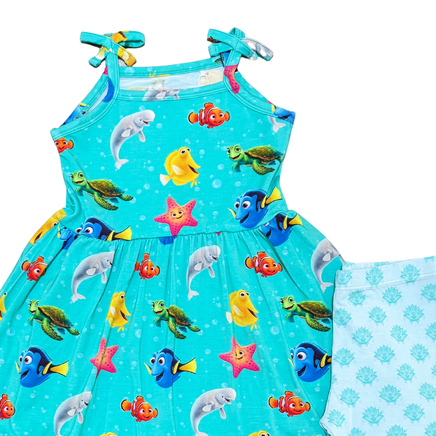 Just Keep Swimming Tie Strap Twirl