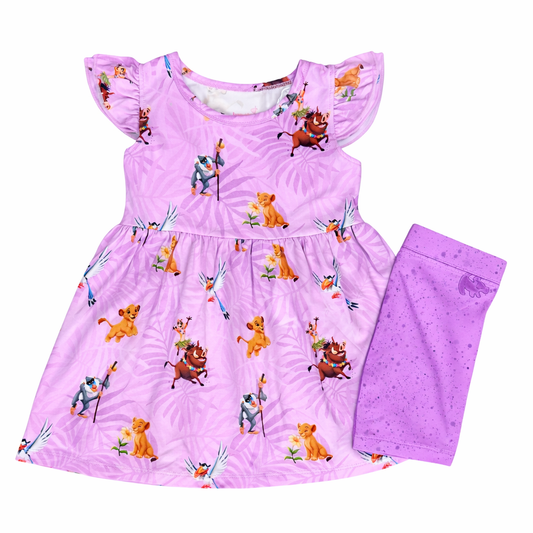 Lions Lair Peplum & Shorts