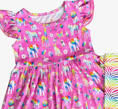 Electric Jungle Peplum & Shorts