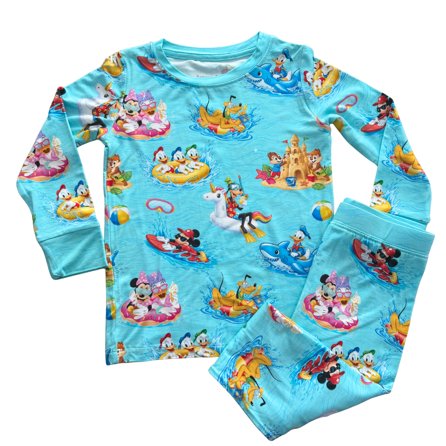 Magic Pool Party Long Sleeve Bamboo Pajama Set