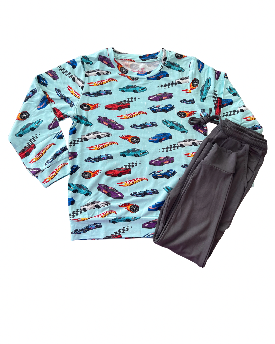 Hot Rods Crewneck Bamboo Terry Set