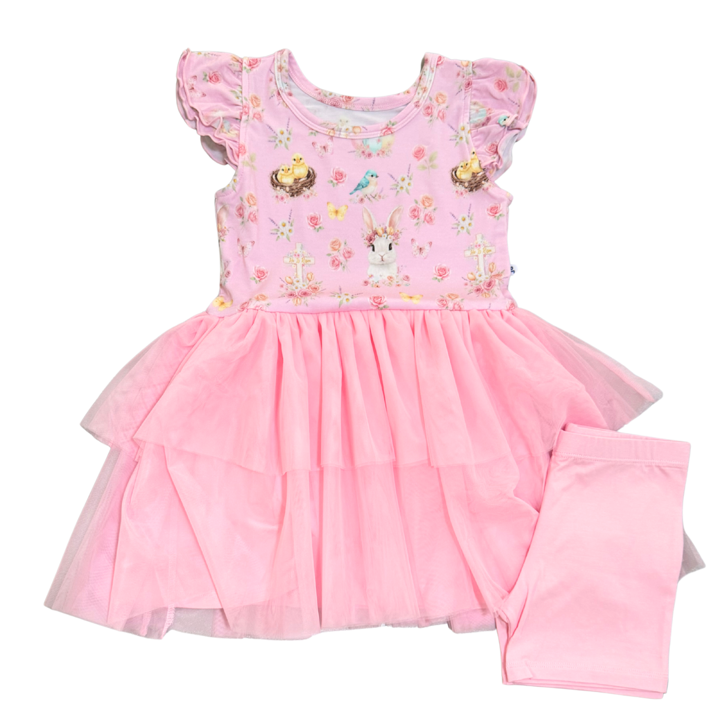 He is Risen Bamboo Tulle Dress
