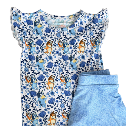 Denim Daisy Skort