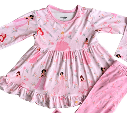 Pink Perfection Bamboo Peplum & Leggings