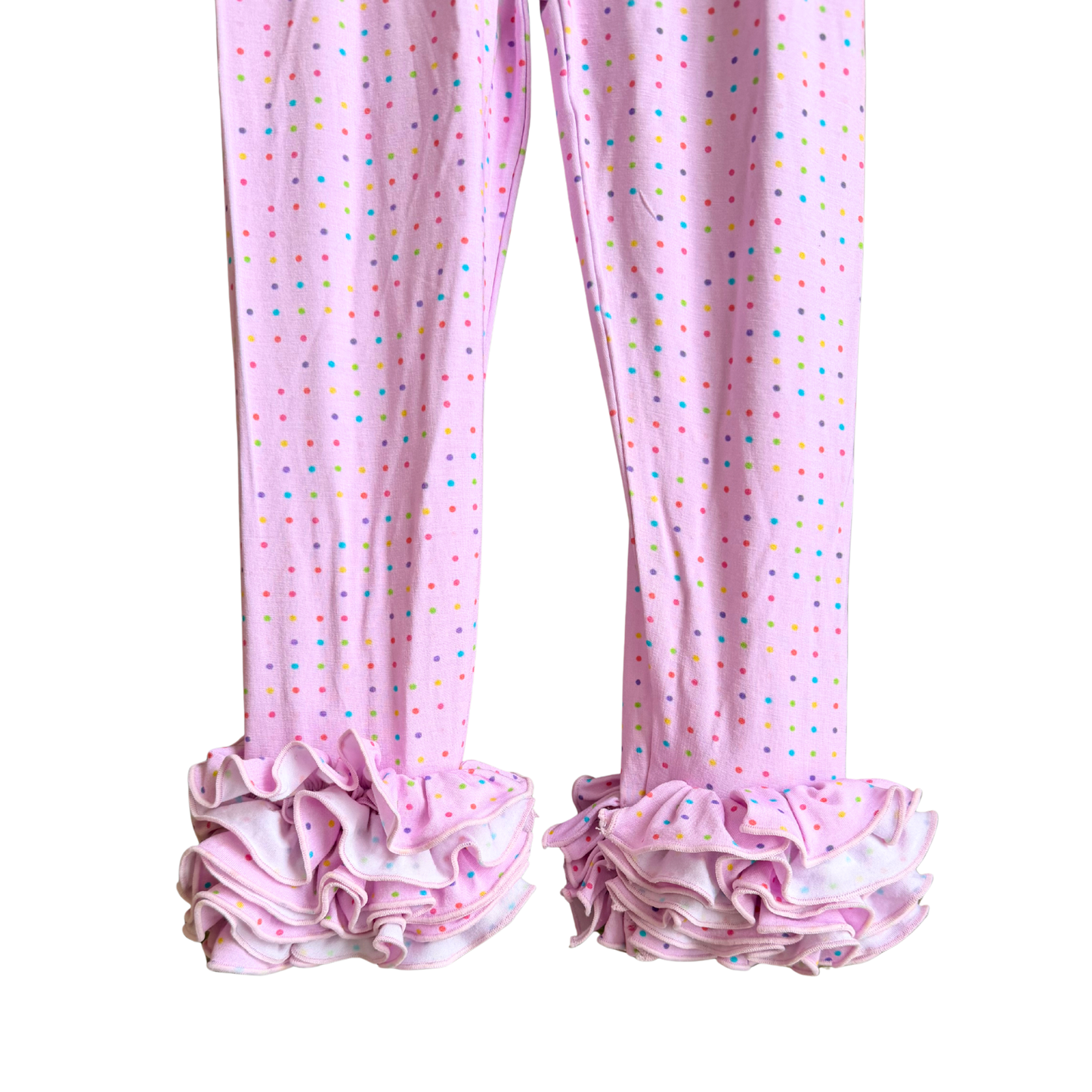 Multicolor Dot  “Frillies” Leggings