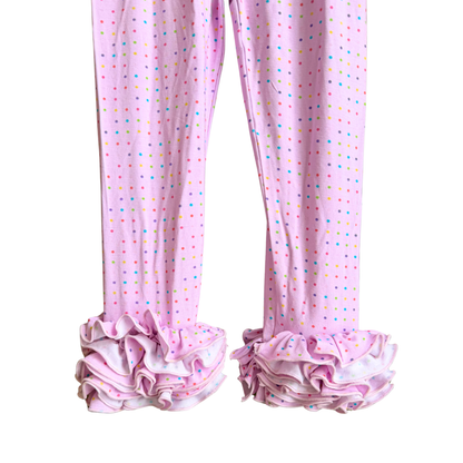 Multicolor Dot  “Frillies” Leggings