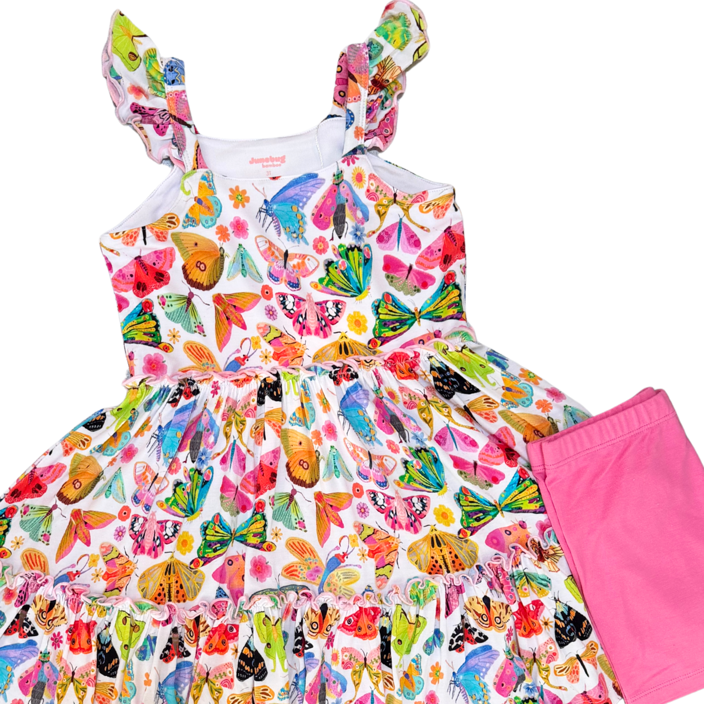 Very Pretty Butterfly Tiered Ruffle Twirl