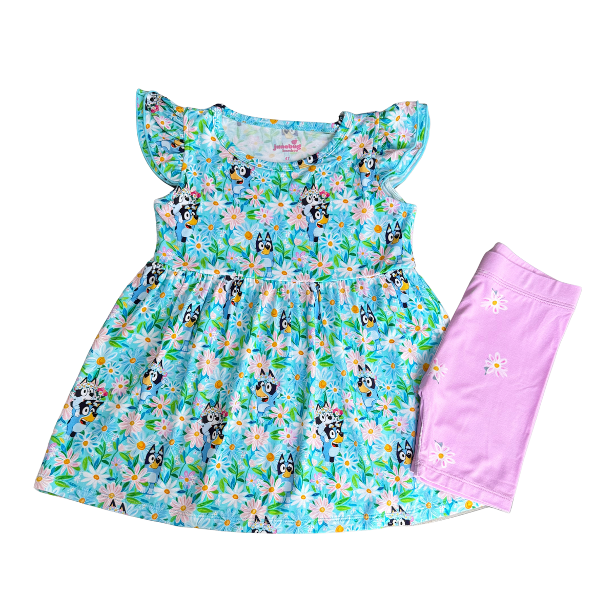 Daisy Blues Peplum & Shorts
