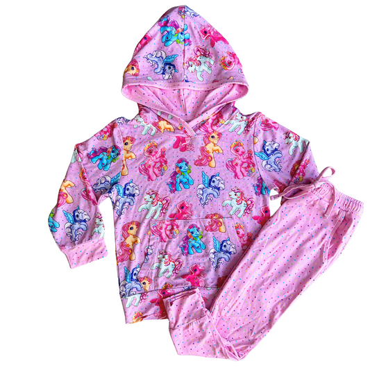 PREORDER Candy Carousel Bamboo Terry Jogger Set