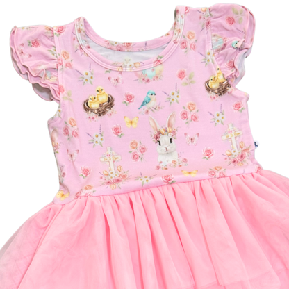 He is Risen Bamboo Tulle Dress