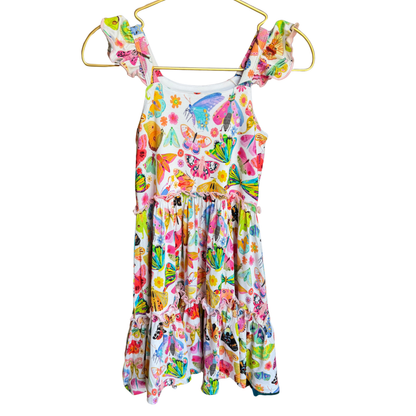 Very Pretty Butterfly Tiered Ruffle Twirl