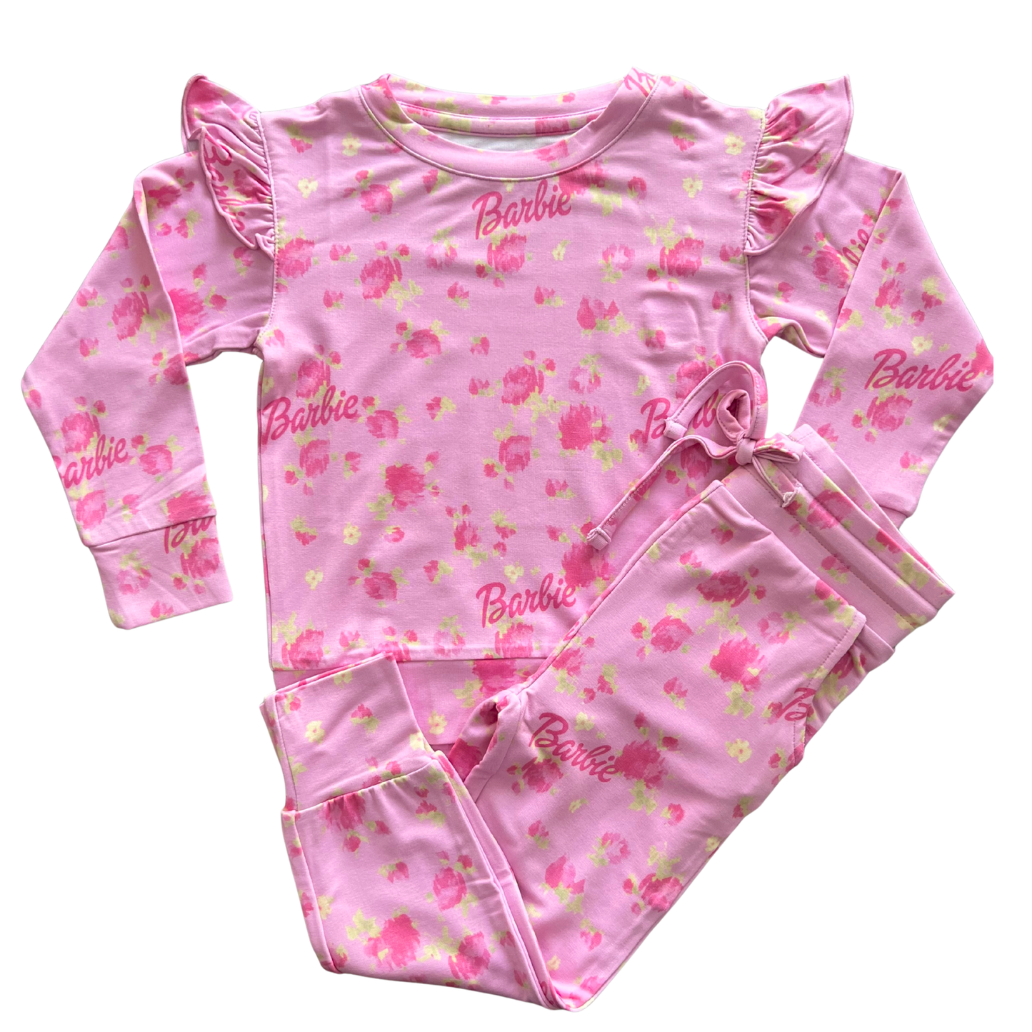 Floral Fancy Bamboo Ruffle Terry Set