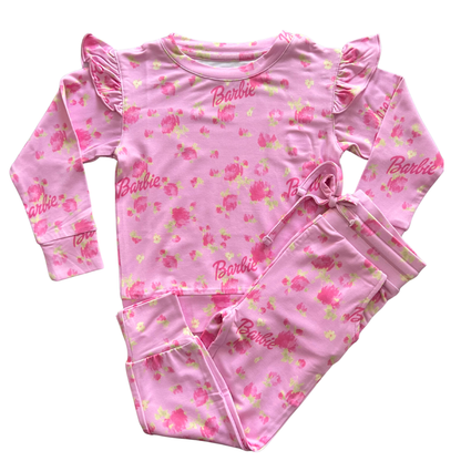 Floral Fancy Bamboo Ruffle Terry Set