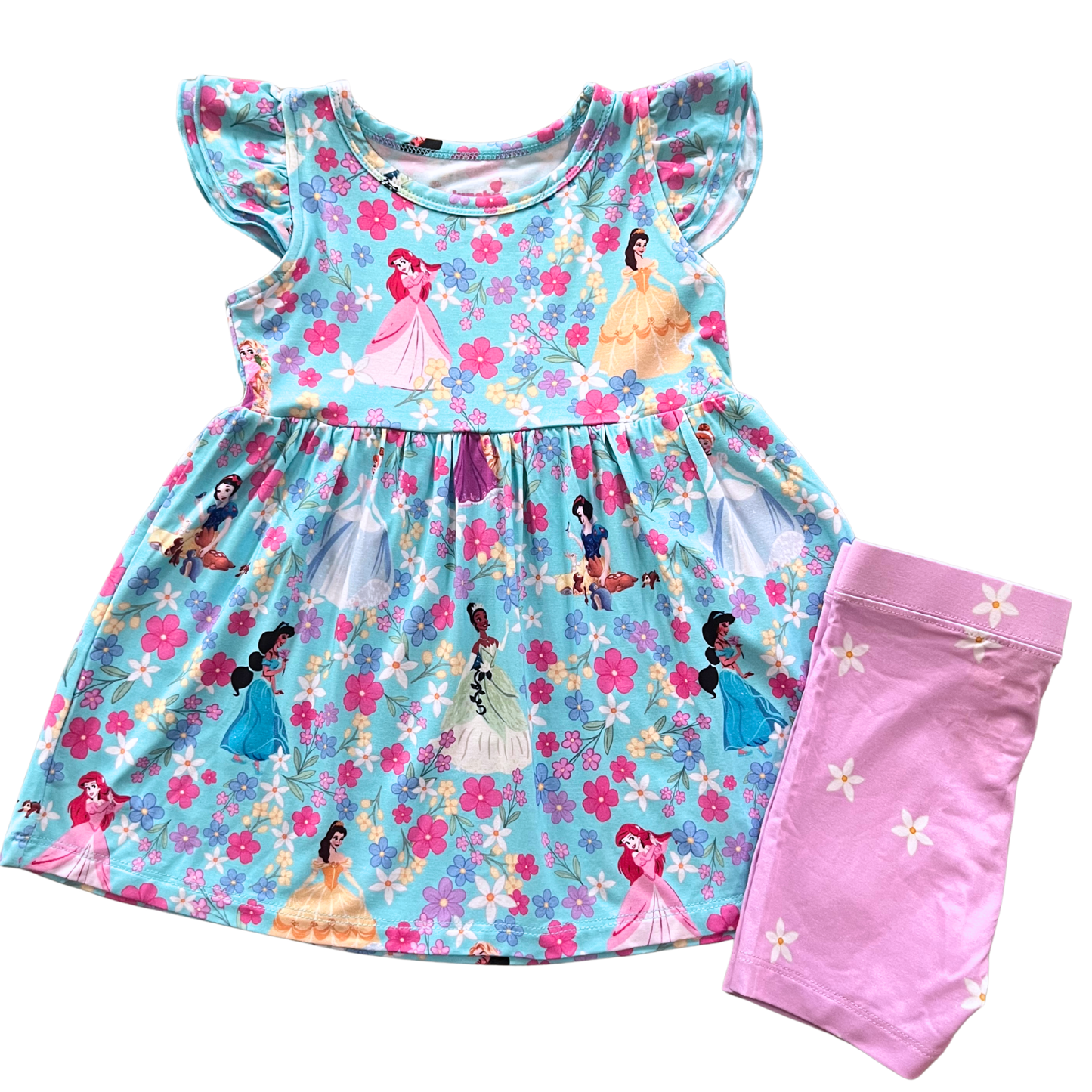 Tiffany Garden Bamboo Peplum Shorts Set