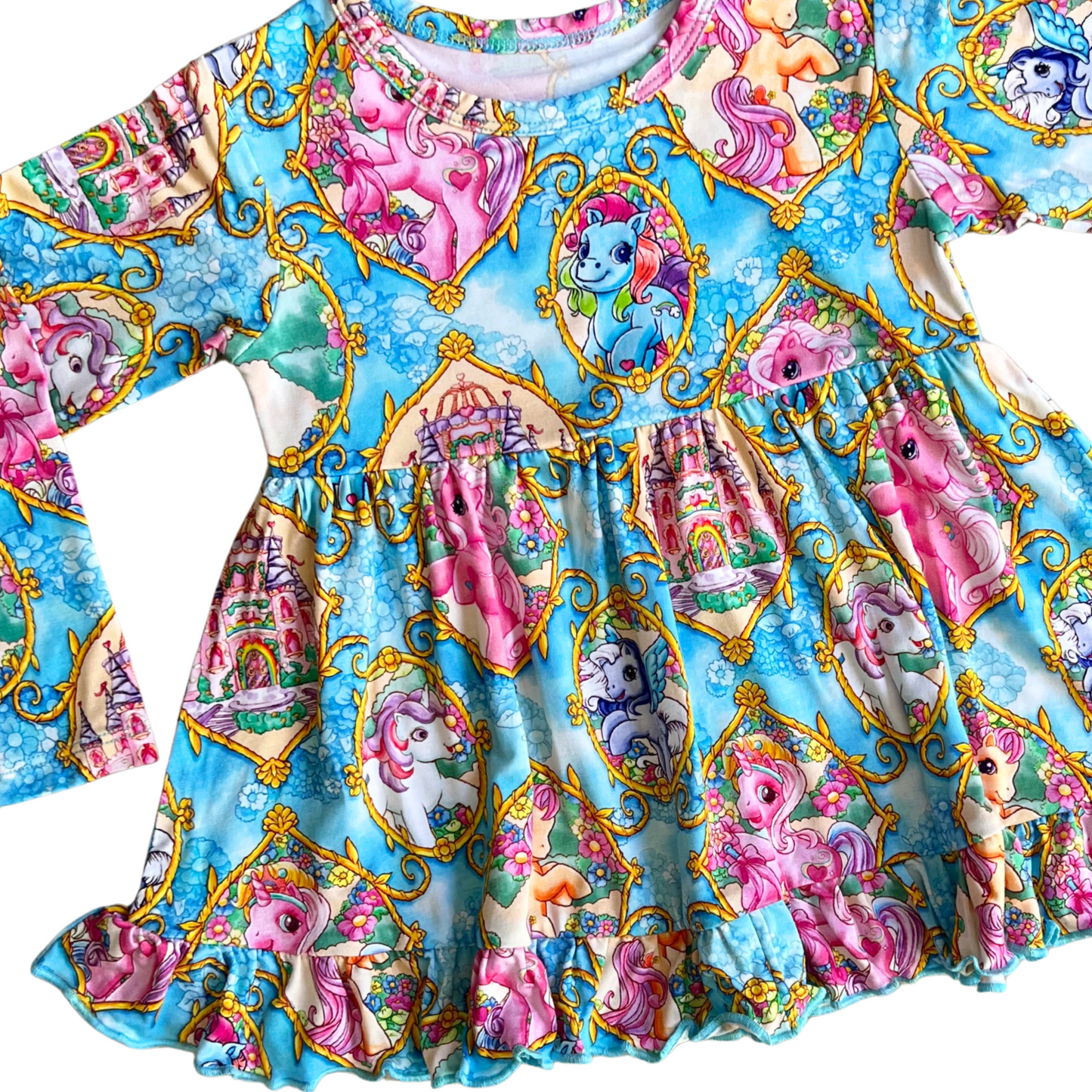 Pony Portraits Long Sleeve Ruffle Peplum and Leggings Set