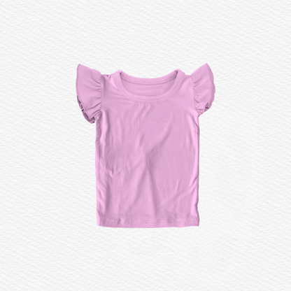 Hot Tropic Bamboo Flutter Sleeve T Shirt