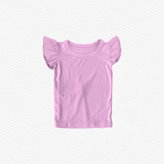 Hot Tropic Bamboo Flutter Sleeve T Shirt