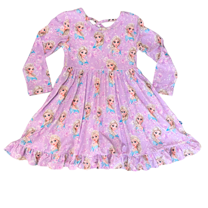 Floral Flyaway Long Sleeve Twirl