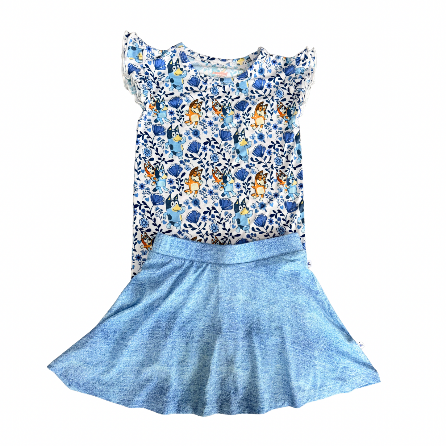 Denim Daisy Skort