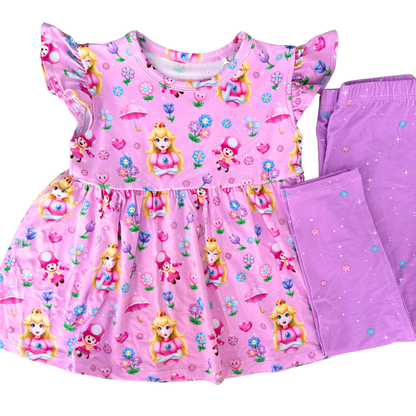 Princess Peach Peplum & Leggings