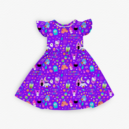 Cotton Candy Coven Short Sleeve Twirl Dress