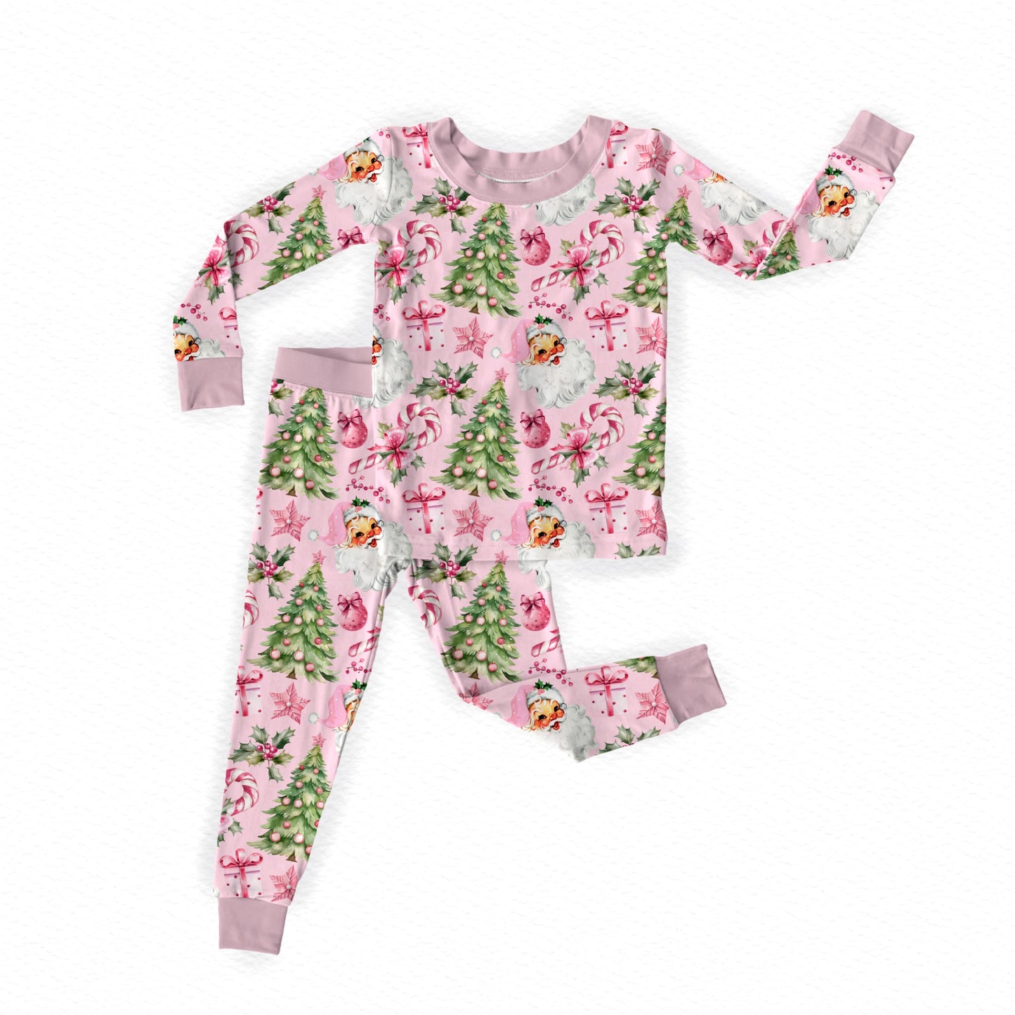 Pinkmas Long Sleeve Bamboo Pajama Set