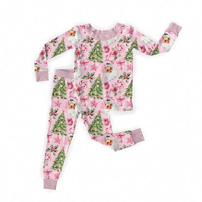 Pinkmas Long Sleeve Bamboo Pajama Set