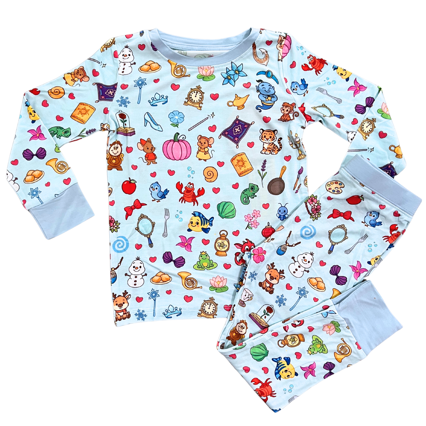 Princess Pals Long Sleeve Bamboo Pajama Set