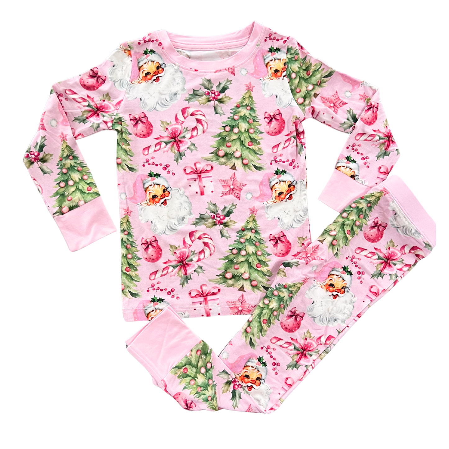 Pinkmas Long Sleeve Bamboo Pajama Set