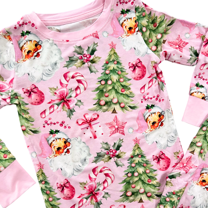 Pinkmas Long Sleeve Bamboo Pajama Set