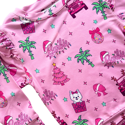 Deck the Palms Bamboo Terry Jogger Set