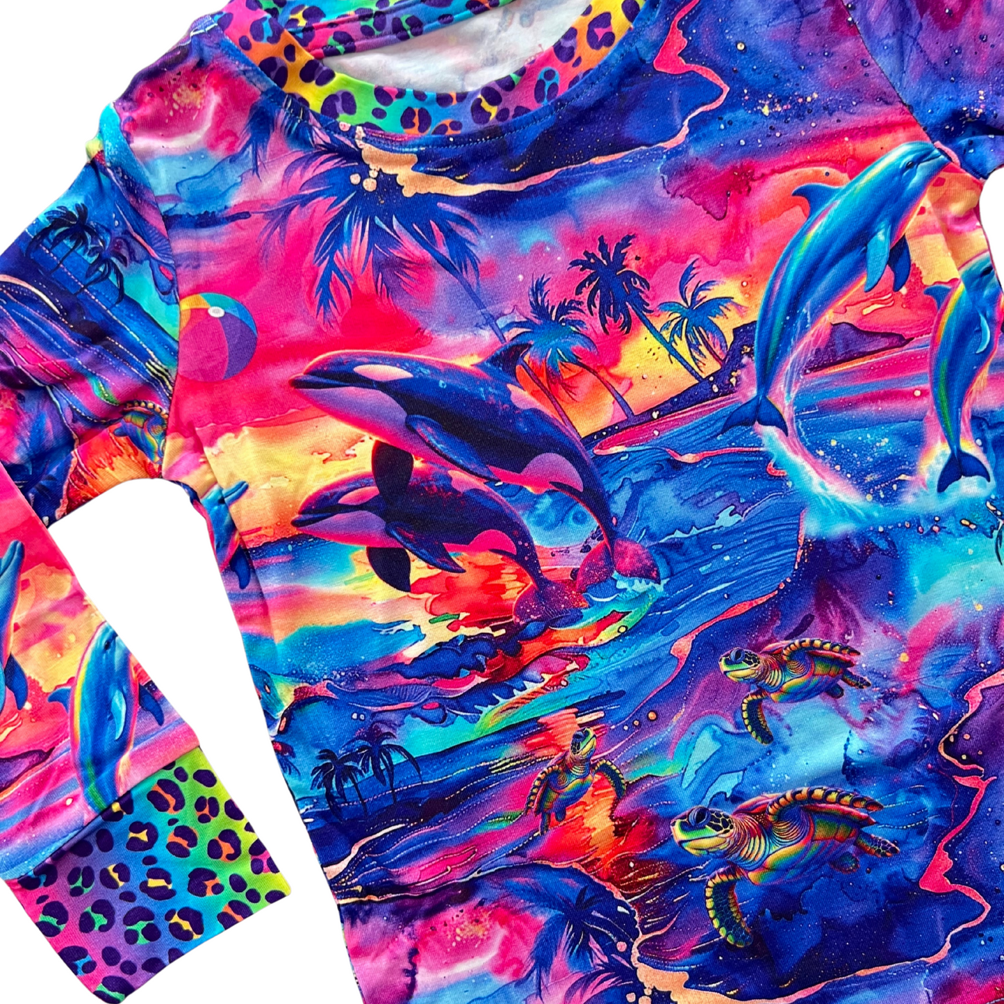 Dolphin Dreams Bamboo Long Sleeve Pajamas Set