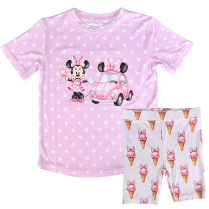 Dot T-shirt and Bike Shorts