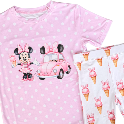 Dot T-shirt and Bike Shorts